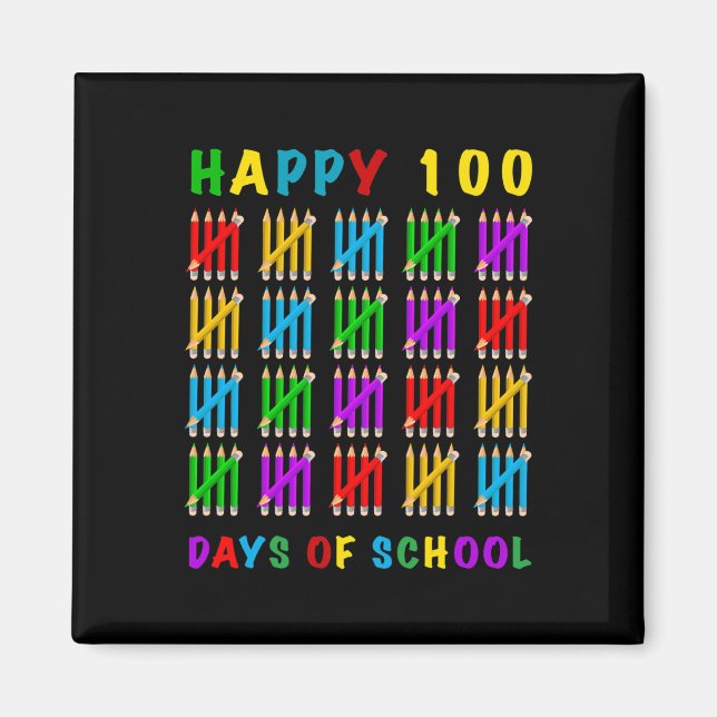 Imán 100 Días De Escuela (Frente)