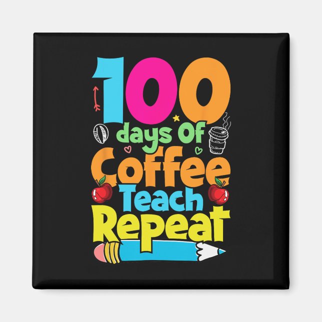 Imán 100 Días De Escuela (Frente)