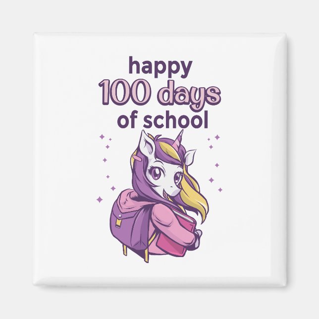 Imán 100 días de escuela (Frente)