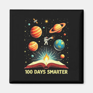 Imán 100 días de escuela 100 días de astronauta espacia