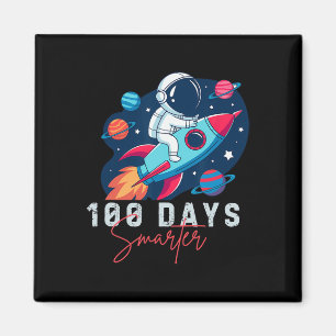 Imán 100 días de escuela 100 días de astronauta espacia