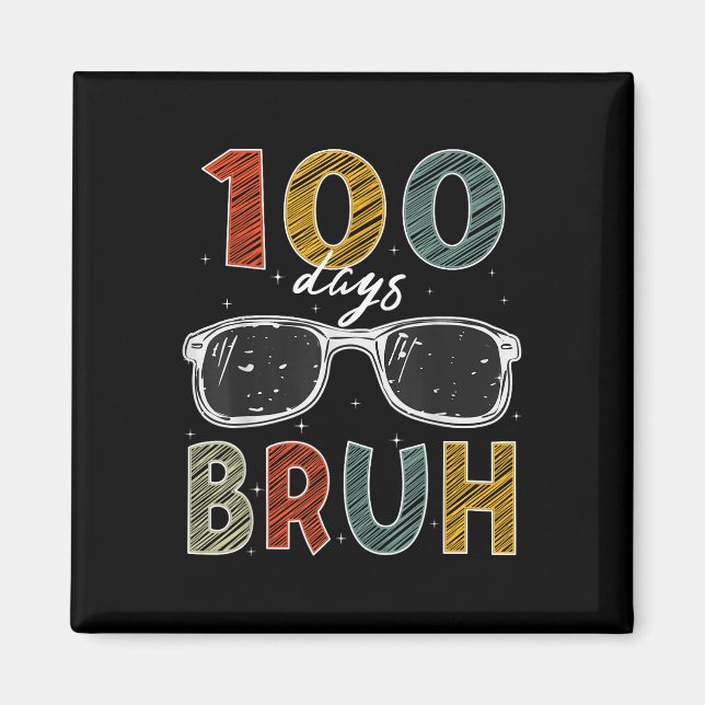 Imán 100 días de escuela 100 días de sol escolar (Frente)