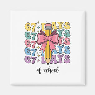 Imán 100 Días De Escuela Camión 67º Día De Escuela Seis