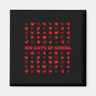 Imán 100 Días De Escuela Corazón De San Valentín Amor 1