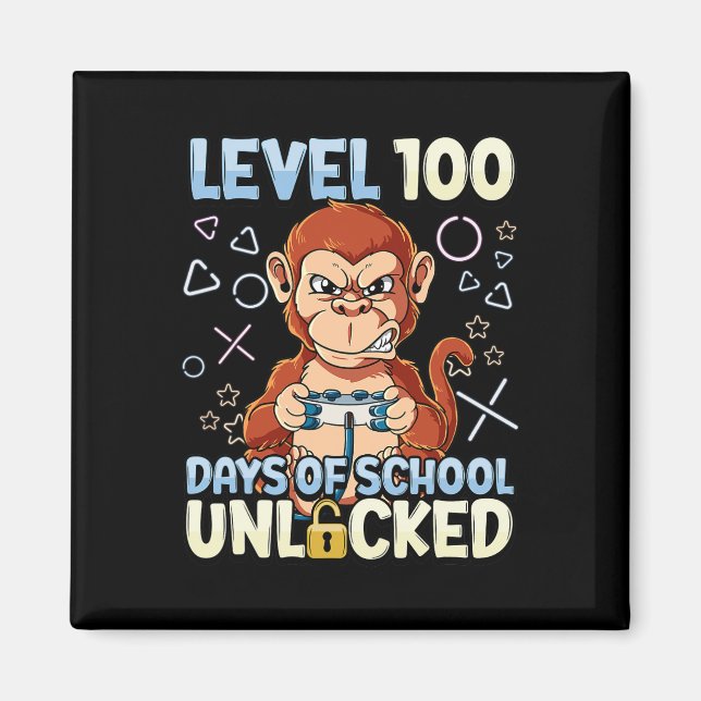 Imán 100 Días De Escuela Desbloqueados 2 (Frente)
