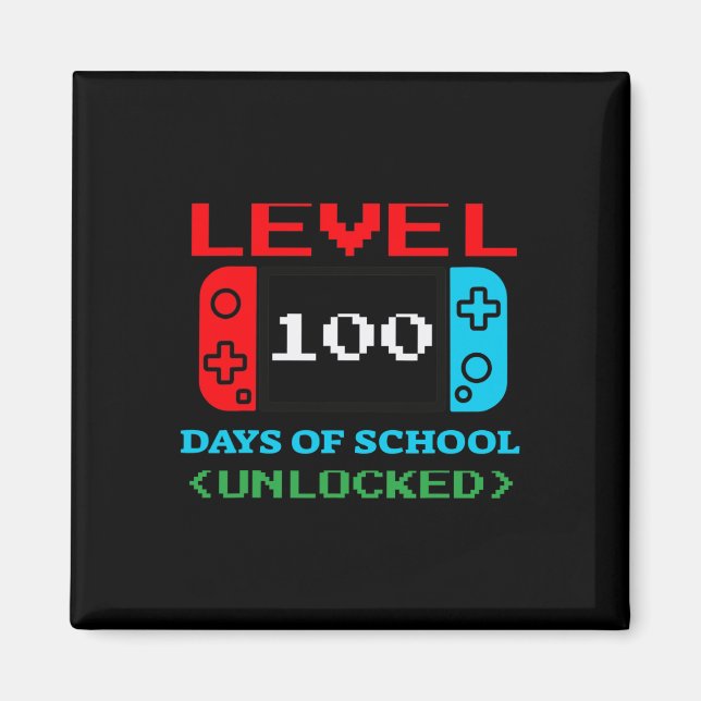 Imán 100 Días De Escuela Desbloqueados 3 (Frente)