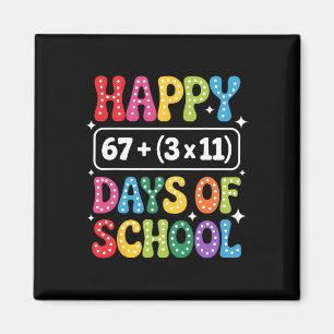 Imán 100 Días De Escuela Ecuación Matemática Groovy 67