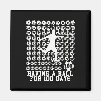 Imán 100 Días De Escuela Fútbol Masculino 100º Día De E