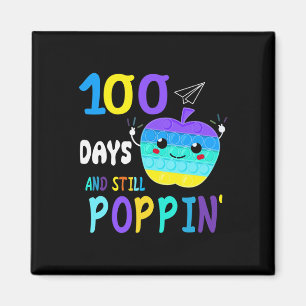 Imán 100 Días De Escuela Para Amantes De Fidget Popit G