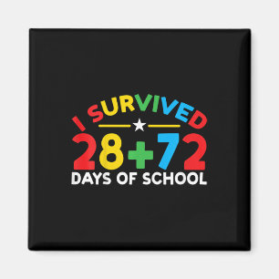 Imán 100 Días De Escuela Sobrevivió A 28 + 72 Días De S