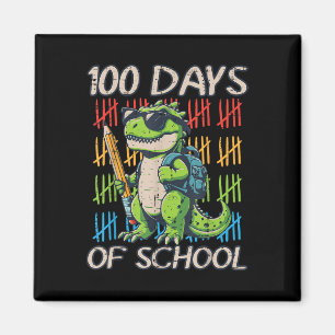 Imán 100 días de escuela Trex Dino 100 días niños