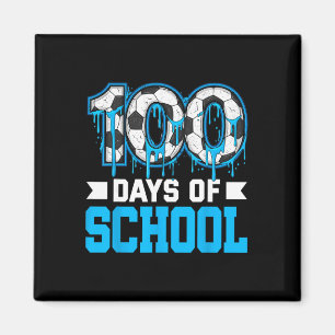 Imán 100 días de fútbol escolar Goteo 100º día de escue