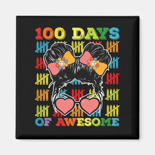 Imán 100 Días De Increíble Moño Desordenado 100º Día De