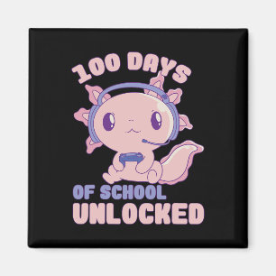 Imán 100 Días De Jugador Escolar Axolotl 100º Día De Sc