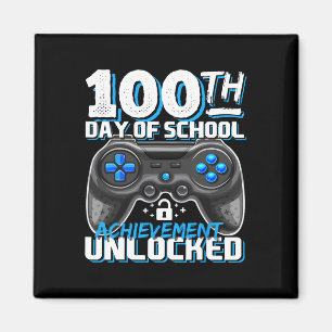 Imán 100 Días De Logro Escolar Desencadenaron Videojueg