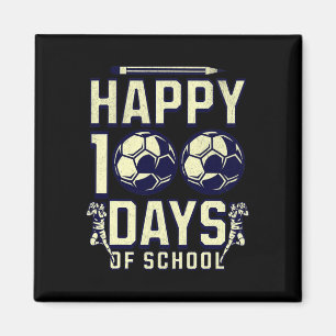 Imán 100 días de maestro escolar 100 días de fútbol par