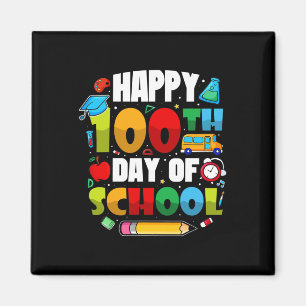 Imán 100 Días De Maestros Escolares 2023 Niños Y Chicas