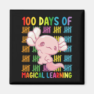Imán 100 Días De Magical Learning Axolotl School