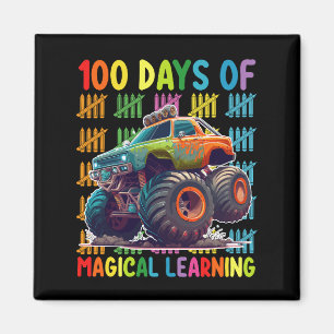 Imán 100 Días De Magical Learning Monster Truck School