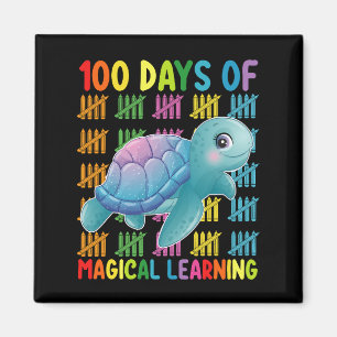 Imán 100 Días De Magical Learning Turtle School