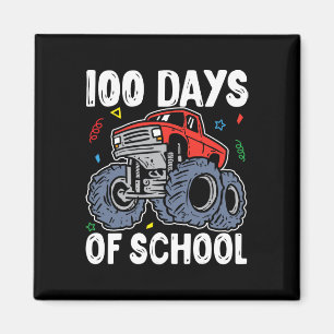 Imán 100 Días De Monstruo Escolar Camión 100 Día De Sch