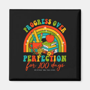 Imán 100 Días De Progreso De Los Maestros Escolares Sob