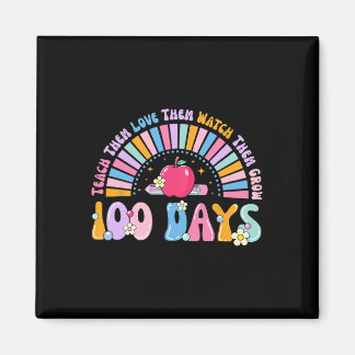 Imán 100 Días De Retro Al Arcoiris 100 Días De Scho
