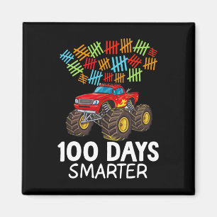 Imán 100 días del Monstruo Escolar Camión Niño 100 días