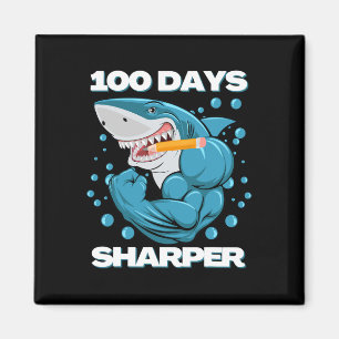 Imán 100 Días Del Tiburón Sharper Divertido 100 Días De