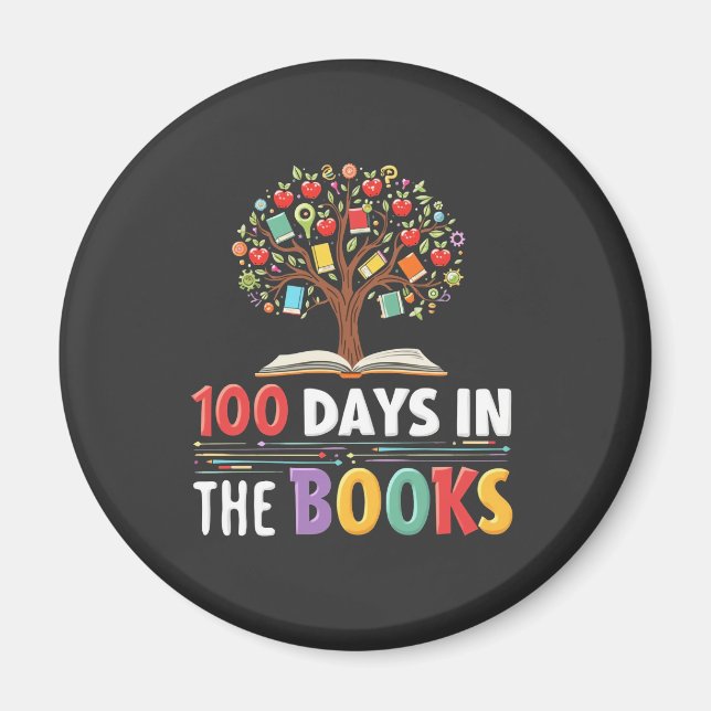 Imán 100 días en los libros de los profesores de libros (Frente)