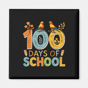 Imán 100 Días Escolares Coloridos Sol Conduce Al Profes