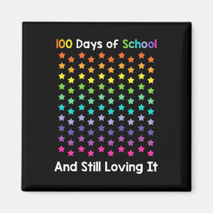 Imán 100 Días Escolares Y Todavía Me Encanta Feliz