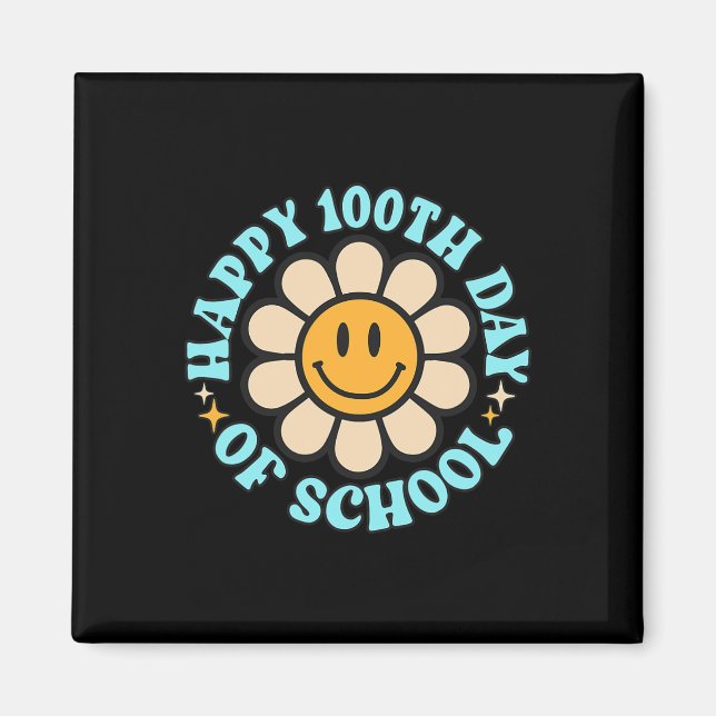 Imán 100 días felices 100 días de escolaridad de niños (Frente)