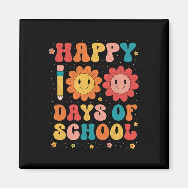 Imán 100 días felices a un estudiante docente (Frente)