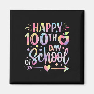 Imán 100 días felices del Día del Arco Escolar 100 días