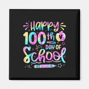 Imán 100 días felices del Día del Arco Escolar 100 días