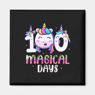 Imán 100 días mágicos niñas niños 100º día de escuela 