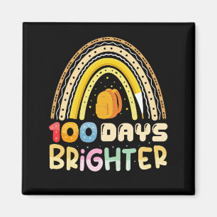 Imán 100 Días Más Brillante 100º Día De La Escuela Prof