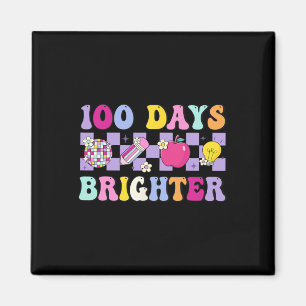 Imán 100 días más brillante Retro Disco 100 días de esc