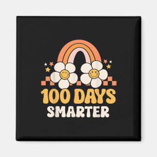 Imán 100 Días Más Inteligente Del Niño Arcoiris Del Día