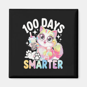 Imán 100 días más inteligente disfraz de gato Kawaii 10