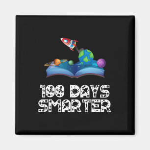 Imán 100 Días Más Inteligente Espacio 100º Día de Escue