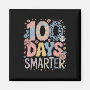 Imán 100 Días Más Inteligente Feliz 100º Día De Escuela