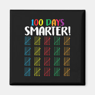 Imán 100 días más inteligentes contando Hash Marks días