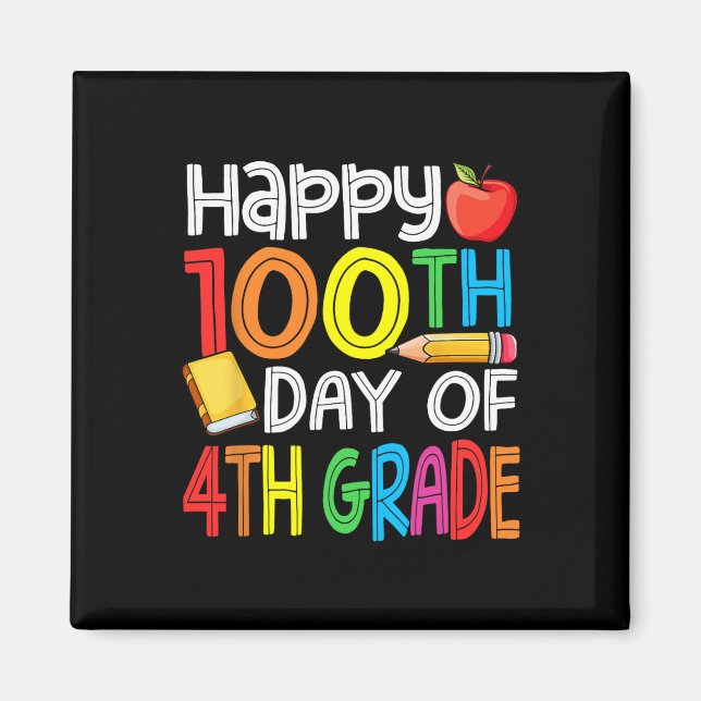 Imán 100 días más inteligentes cuarto curso 100° día de (Frente)