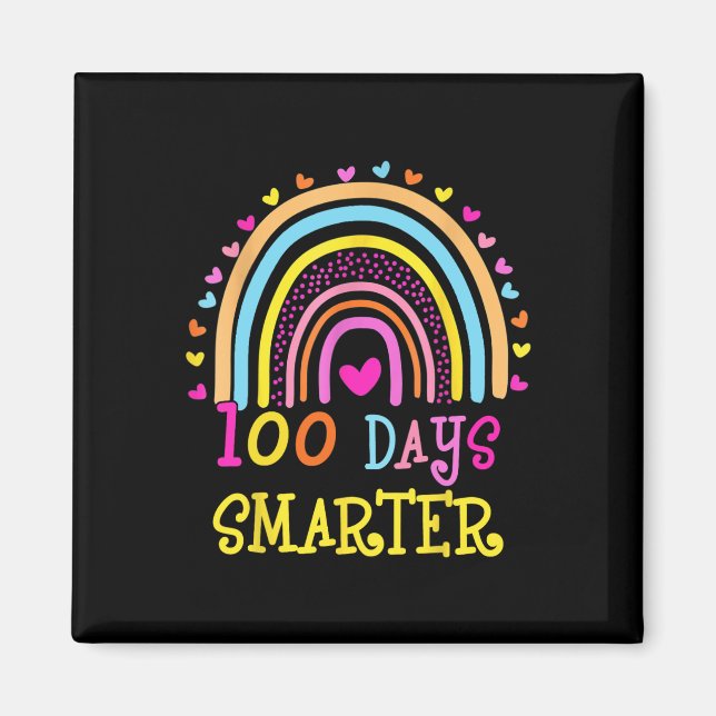 Imán 100 Días Más Inteligentes En El Arcoiris (Frente)
