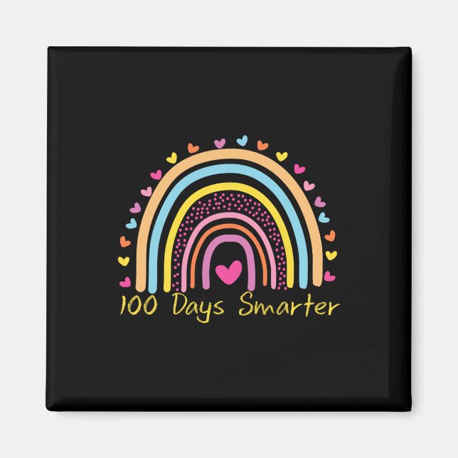 Imán 100 Días Más Inteligentes En El Arcoiris (Frente)