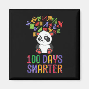 Imán 100 días más inteligentes Panda, 100 días de ropa