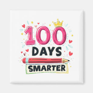 Imán 100 días más inteligentes para el profesor escolar