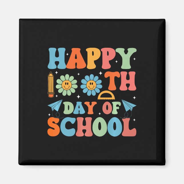 Imán 100 días más inteligentes y felices 100 días de cl (Frente)